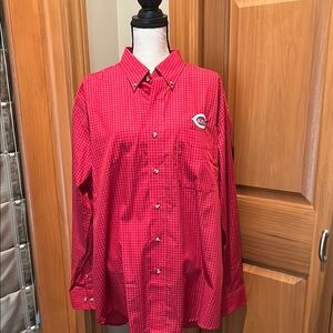 Men’s Antigua Cincinnati Reds Button Down Shirt